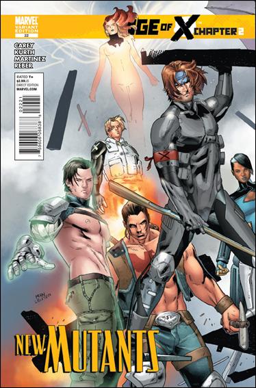 New Mutants (2009) issue 22-B Clay Mann 1:50 "Left Side" Cover