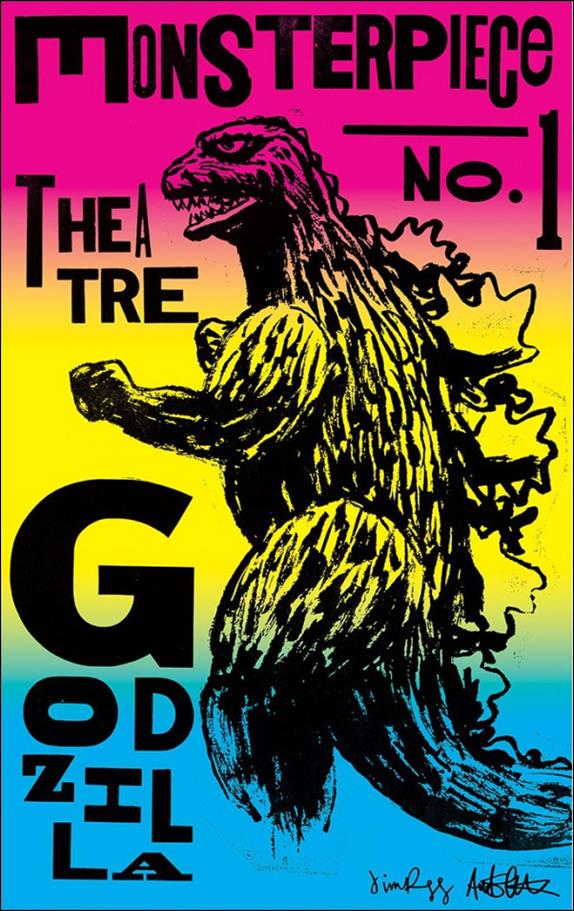 Godzilla's Monsterpiece Theatre issue 1-C Jim Rugg 1:10 Cover