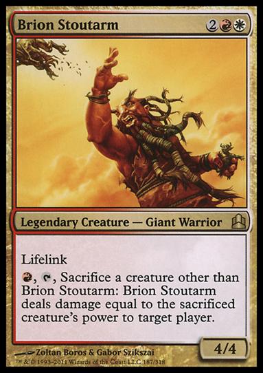 Magic the Gathering: Commander (Base Set) card 187 Brion Stoutarm
