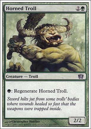 Magic the Gathering: 8th Edition (Base Set) card 257 Horned Troll