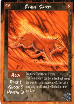 Rage Limited (Base Set) card 88 Flame Spirit 