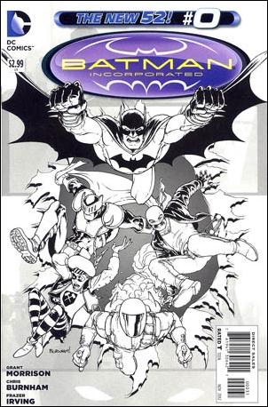 Batman Incorporated (2012) issue 0-E Chris Burnham 1:100 Black and White Cover