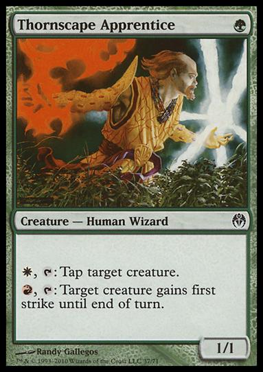 Magic the Gathering: Duel Decks: Phyrexia vs. the Coalition (Base Set) card 37 Thornscape Apprentice