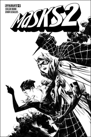 Masks 2 issue 2-F Jae Lee 1:20 Black & White Cover