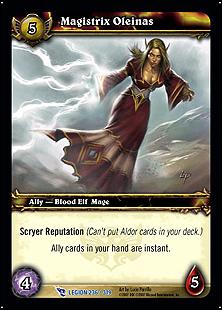 World of Warcraft: March of the Legion (Base Set) card 236 Magistrix Oleinas