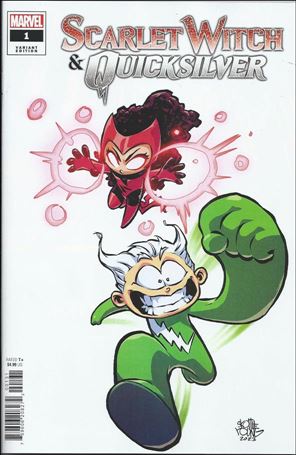 Scarlet Witch & Quicksilver issue 1-F Skottie Young Cover