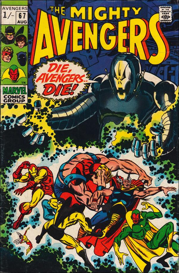 Avengers (1963) issue 67-B UK Price Cover