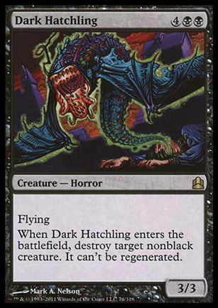 Magic the Gathering: Commander (Base Set) card 76 Dark Hatchling