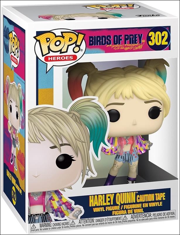 POP! Heroes figure 302 Harley Quinn Caution Tape