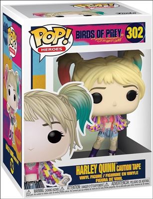 POP! Heroes figure 302 Harley Quinn Caution Tape
