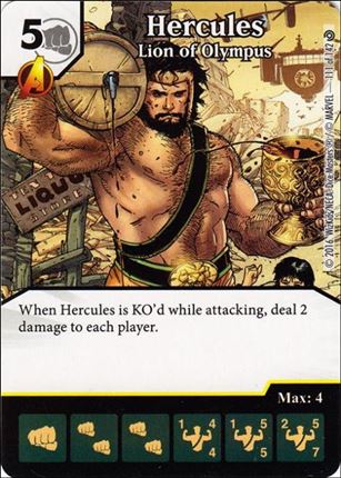 Marvel Dice Masters Civil War card 111 Hercules: Lion of Olympus 
