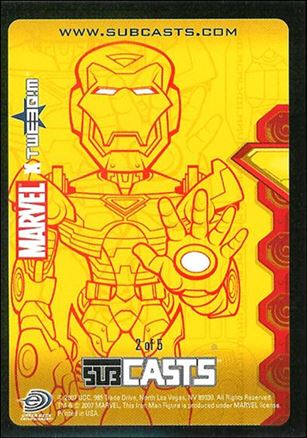 2007 Marvel Masterpieces (Subcasts Gamepiece Subset) card 2 Iron Man