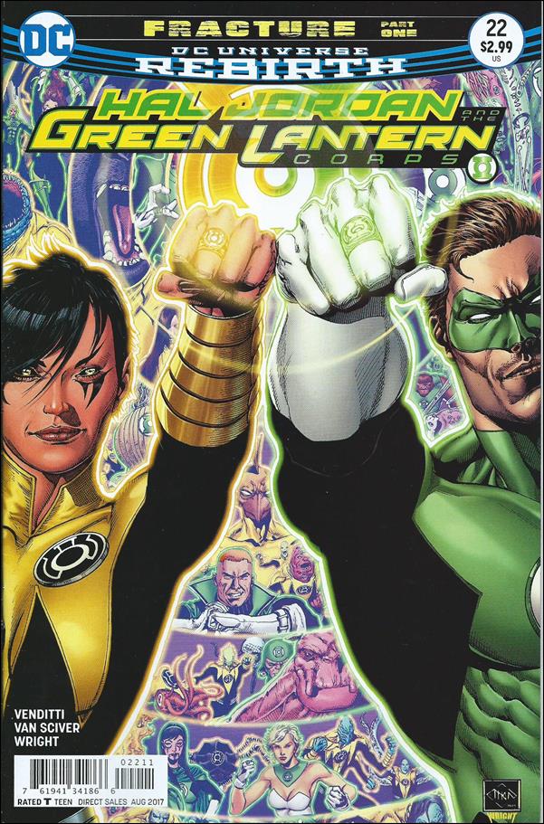 Hal Jordan and the Green Lantern Corps issue 22 Van Sciver & Wright Cover
