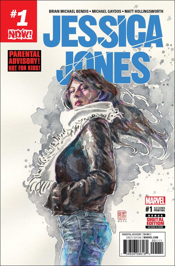 Jessica Jones (2016) issue 1-J David Mack Cover (2nd Printing)
