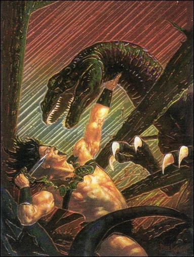 Conan III (Base Set) card 51 Savage Sword #225 Front Cover