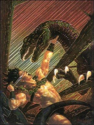 Conan III (Base Set) card 51 Savage Sword #225 Front Cover
