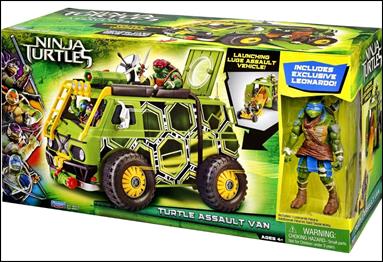 Ninja Turtles (Vehicles) figure 2 Turtle Assault Van with Leonardo
