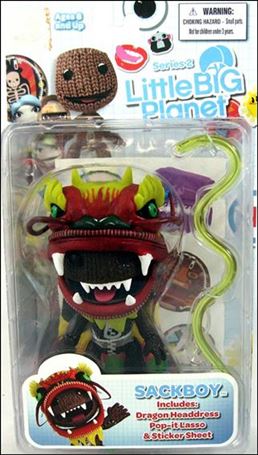 Little Big Planet (Series 2) figure 2 Sackboy (Dragon Mask)