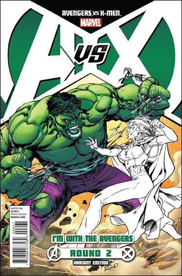 Avengers vs X-Men issue 2-E Carlo Pagulayan Avengers Team Cover