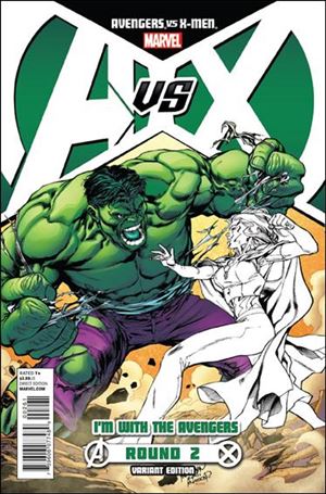 Avengers vs X-Men issue 2-E Carlo Pagulayan Avengers Team Cover