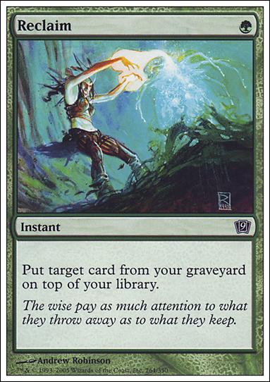 Magic the Gathering: 9th Edition (Base Set) card 264 Reclaim