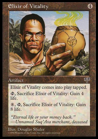 Magic the Gathering: Mirage (Base Set) card 300 Elixir of Vitality
