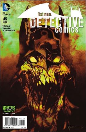 Detective Comics (2011) issue 45-B Bill Sienkiewicz Monsters of the Month Cover