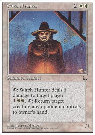 Magic the Gathering: Chronicles (Base Set) card 14 Witch Hunter