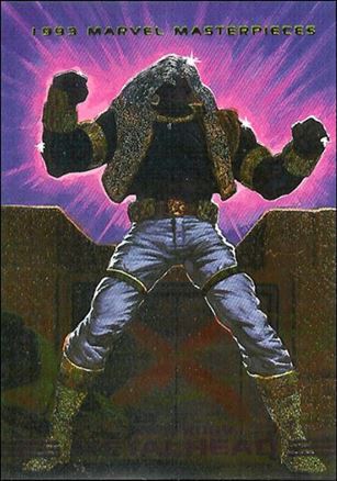 1993 Marvel Masterpieces (X-Men 2099 Dyna-Etch Subset) card S4 Metalhead