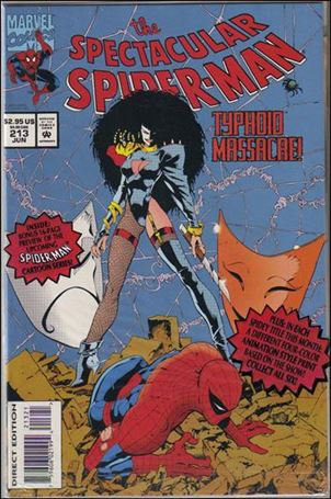 Spectacular Spider-Man (1976) issue 213 Polybagged Blue Background w/ Animation Cell