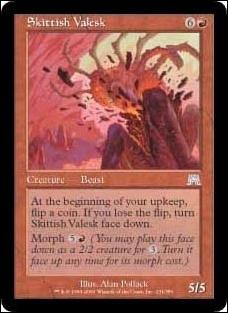 Magic the Gathering: Onslaught (Base Set) card 231 Skittish Valesk