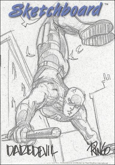 Marvel Creators Collection '98 (Sketchboard Subset) card 8-D Daredevil (White)