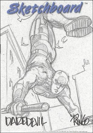 Marvel Creators Collection '98 (Sketchboard Subset) card 8-D Daredevil (White)