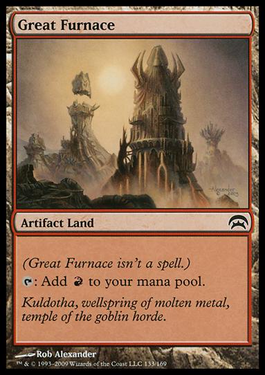 Magic the Gathering: Planechase (Base Set) card 133 Great Furnace