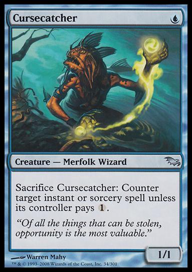 Magic the Gathering: Shadowmoor (Base Set) card 34 Cursecatcher
