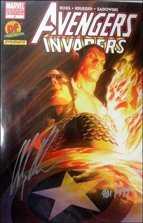 Avengers/Invaders issue 2-D Dynamic Forces Cover (Signed by Alex Ross) 1/999