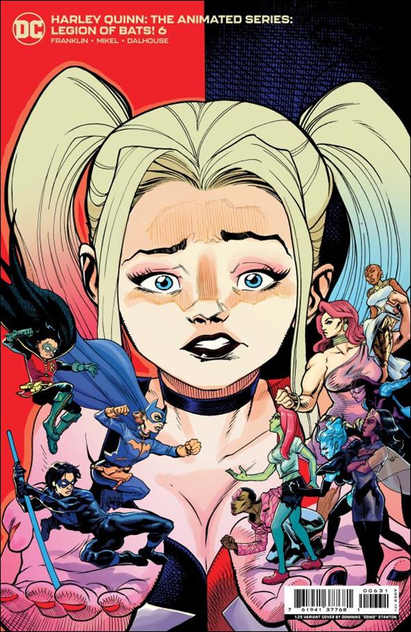 Harley Quinn: The Animated Series: Legion of Bats! issue 6-C Dominike Domo Stanton 1:25 Cardstock Cover