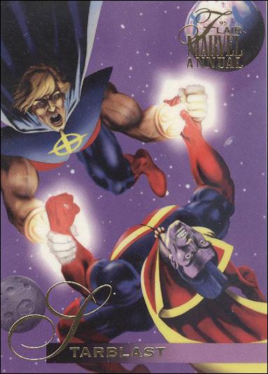 Marvel Annual Flair '95 (Base Set) card 129 Starblast