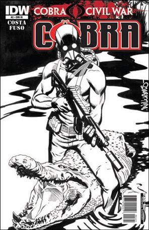 G.I. Joe: Cobra (2011) issue 2-C David Williams 1:10 Black and White Cover