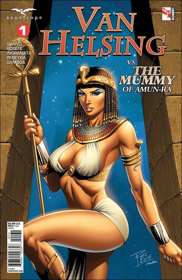 Van Helsing vs the Mummy of Amun-Ra issue 1-C Renato Rei Cover