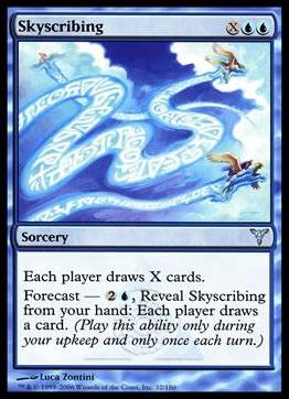 Magic the Gathering: Dissension (Base Set) card 32 Skyscribing
