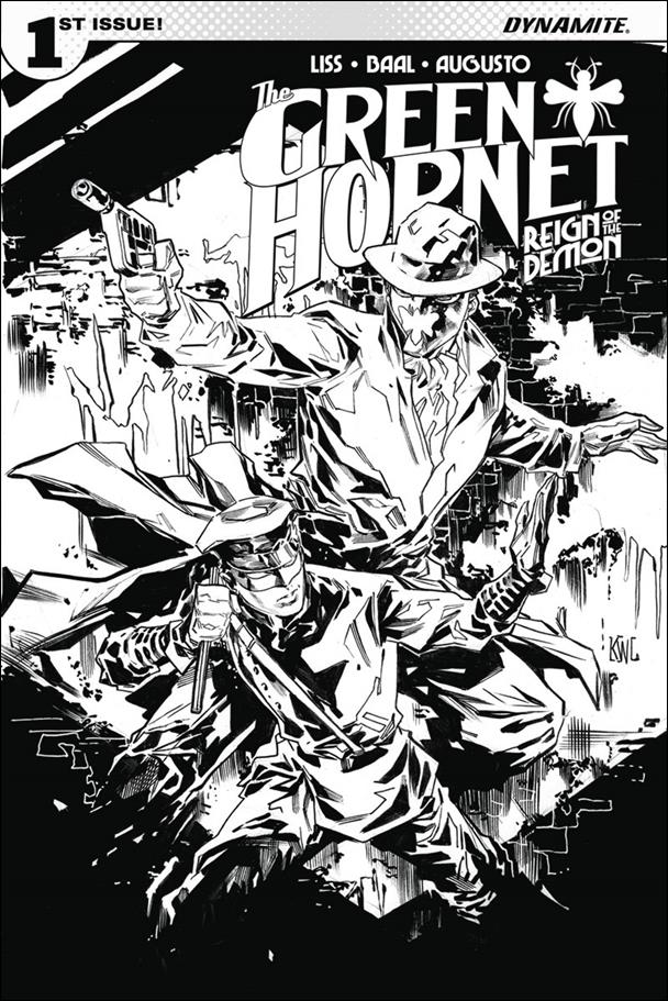 Green Hornet Reign of the Demon issue 1-D Ken Lashley 1:20 Black & White Cover