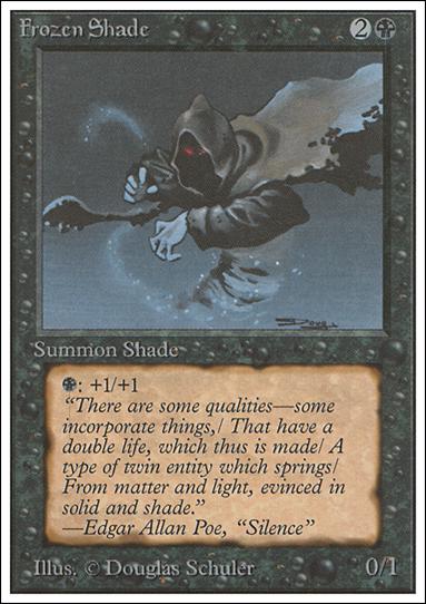 Magic the Gathering: Unlimited (Base Set) card 110 Frozen Shade