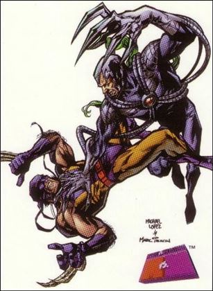 Marvel vs WildStorm (Base Set) card 22 Warblade vs. Wolverine