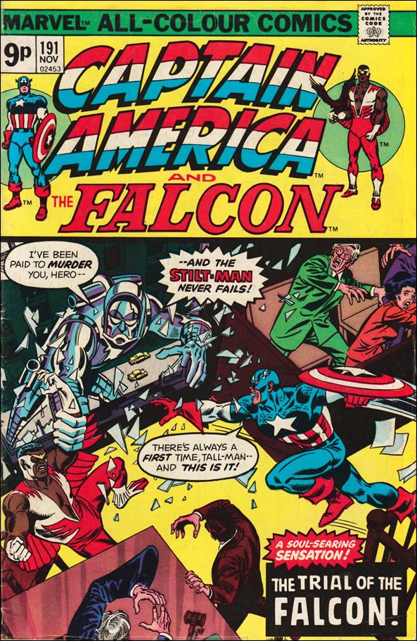 Captain America (1968) issue 191-B UK Price Cover