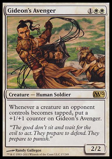 Magic the Gathering: 2012 Core Set (Base Set) card 17 Gideon's Avenger