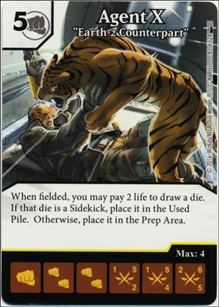 Marvel Dice Masters Deadpool card 82 Agent X: Earth 2 Counterpart