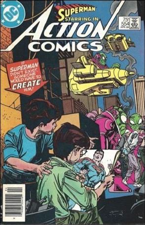 Action Comics (1938) issue 554-B Newsstand Cover