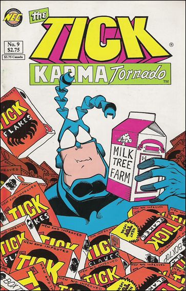 Tick Karma Tornado issue 9 Yellow & Pink Logo Cover