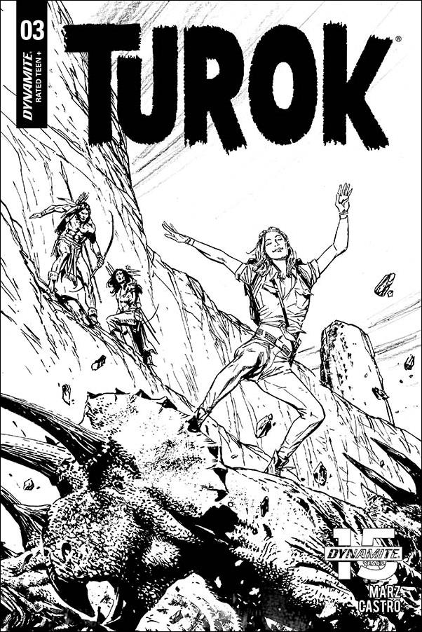 Turok (2019) issue 3-D Butch Guice 1:20 Black & White Cover